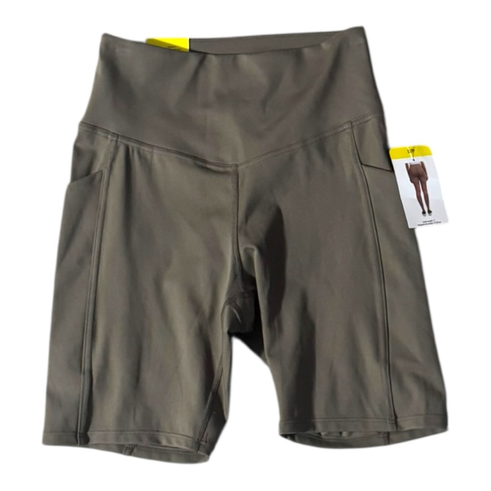 Danskin High Rise Bike Shorts Women’s Small Athletic Workout Fitness Pockets - Picture 11 of 13